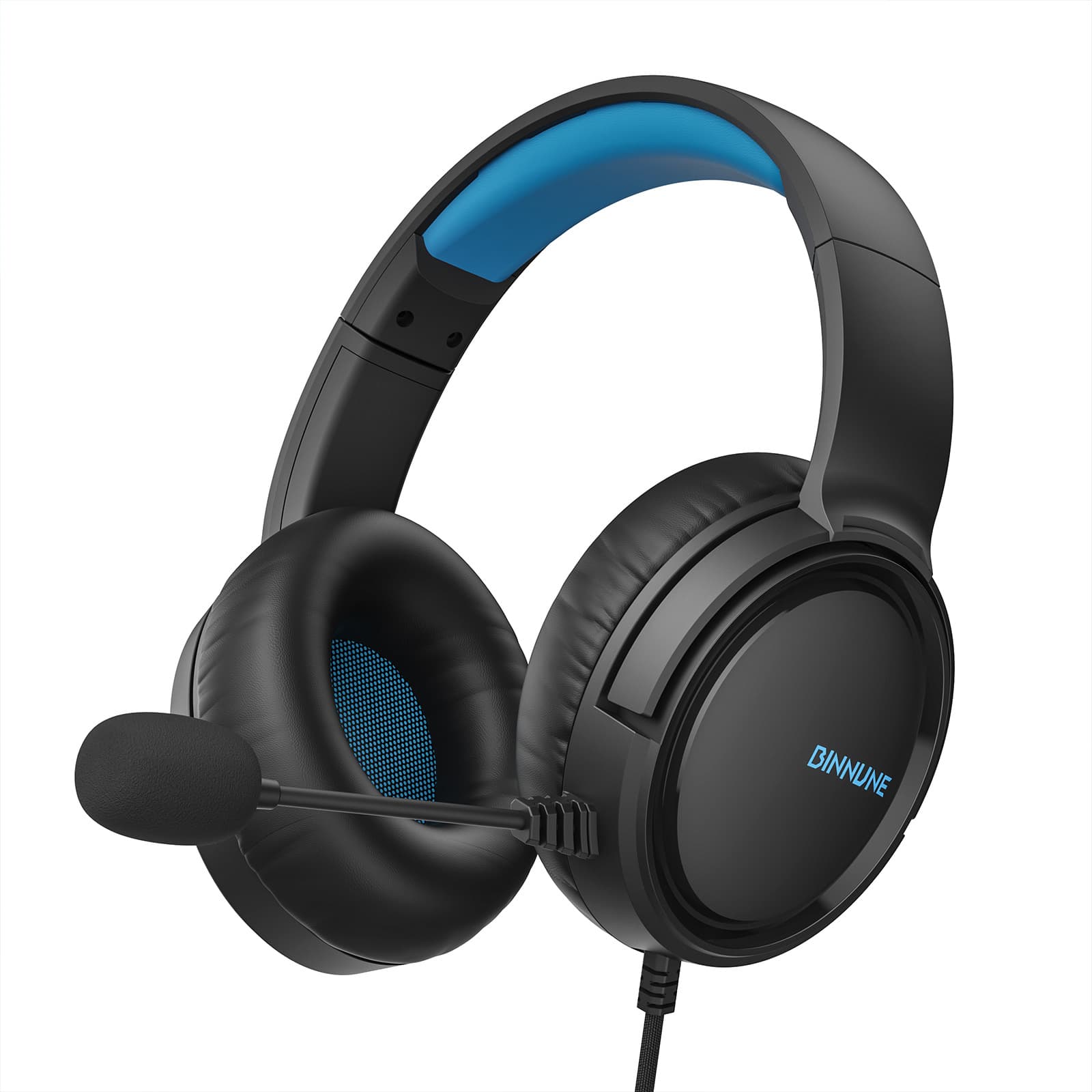 Binnune Bg02 Headset for Gaming, Desktop and Laptop Use, with Microphone, Wired Headphones