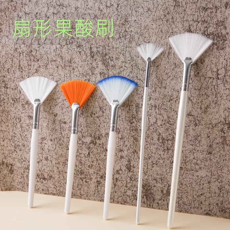 Beauty Tool Fan Brush, Acid Brush, Makeup Brush, Skincare Essence Soft Bristle Brush, Beauty Salon Brush Wholesale