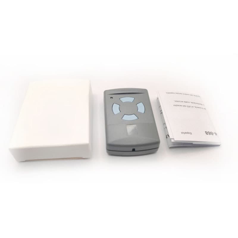 Garage door remote control for export, compatible with Hormann HSM4 and HSM2 868MHz.