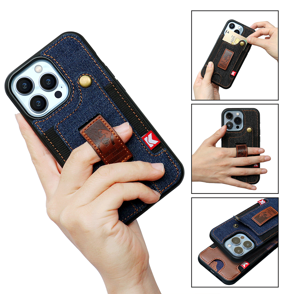 Suitable for iPhone13pro mobile phone case, Apple 14 card wrist strap mobile phone case, iPhone14 mobile phone case