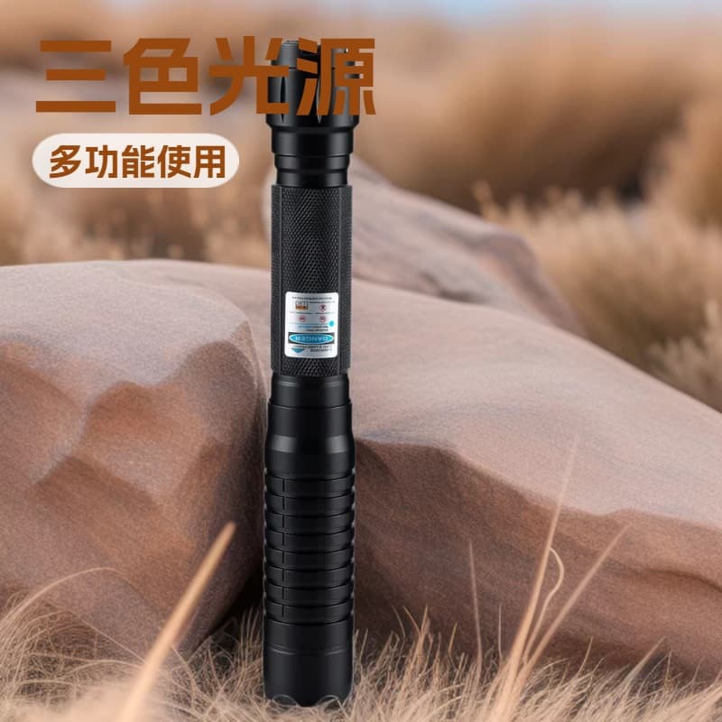 B009 Blue Light Green Light Red Light Flashlight Self-Defense Exploration Star Pointer Laser Flashlight Rescue Signal Light Teaching Pointer Guide
