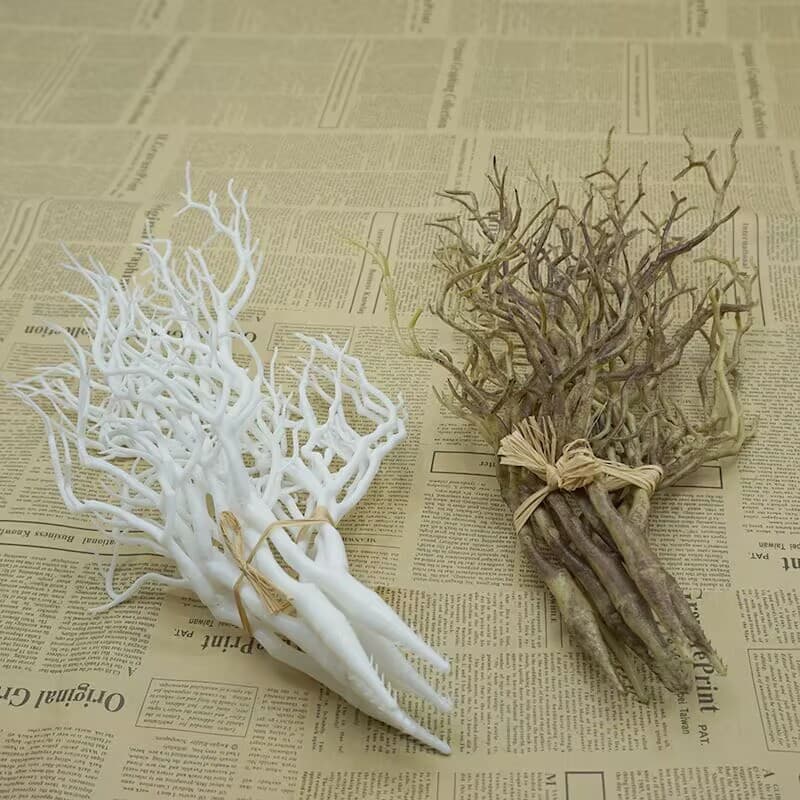 Simulated twigs, green plants, coral branches, antlers, headwear, living room landscaping, dead branches, Christmas ornaments and accessories wholesale