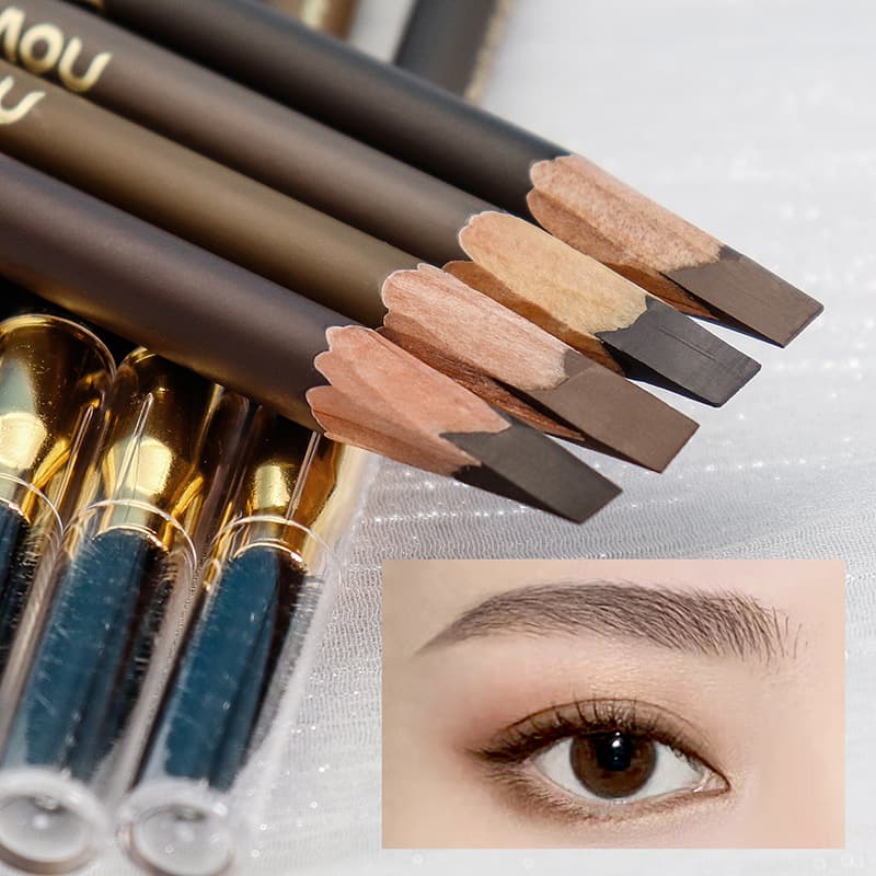 Novo Carving Knife Eyebrow Pencil Waterproof Sweat-Resistant Long-Lasting No Fade Beginner Makeup Artist Special Authentic