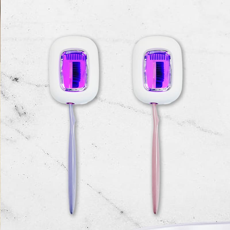 2025 New Amazon EPA Portable Toothbrush Sterilization Box, USB Charging UVC UV Toothbrush Sterilizer