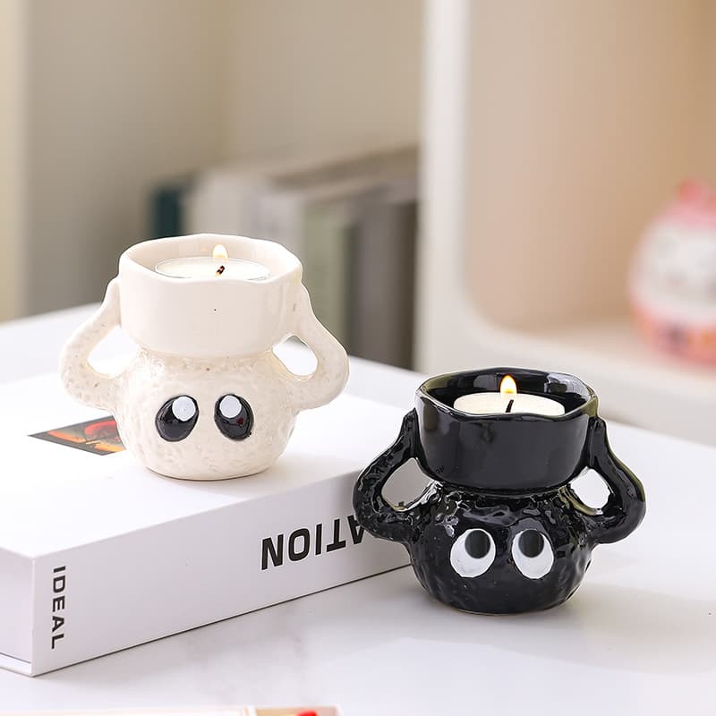 Cute little briquettes scented candle candlestick gift box for girlfriend and bestie birthday gift desktop decoration ornaments