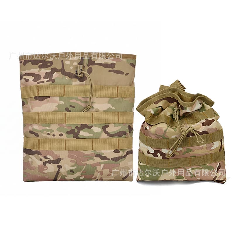 Tactical Molle Large Dump Pouch, Camouflage Folding Storage Attachment Pouch, Outdoor Miscellaneous Tool Bag Portable Pouch