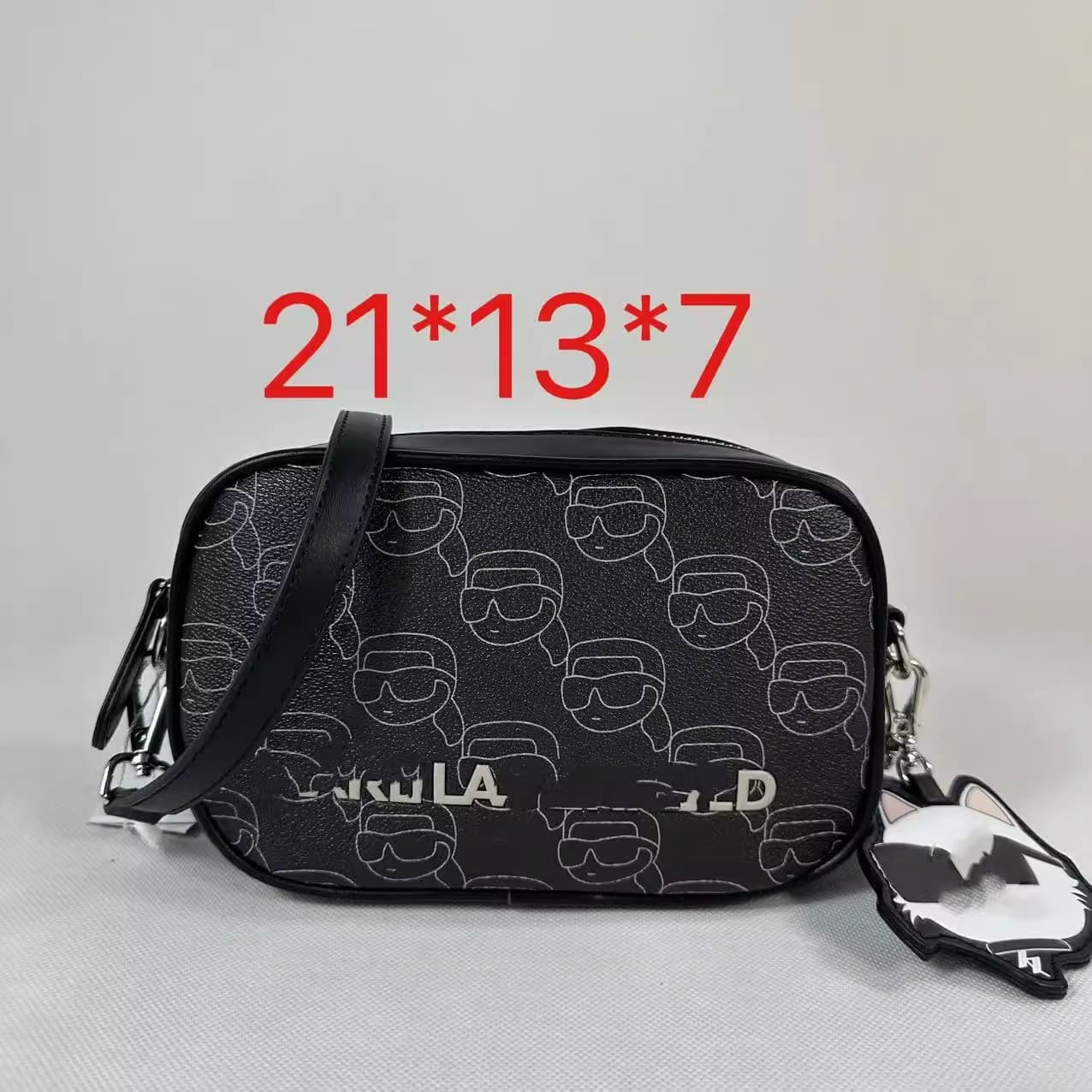 Foreign trade 2025 new style Karl fashion crossbody bag doll pendant ladies shoulder bag camera bag