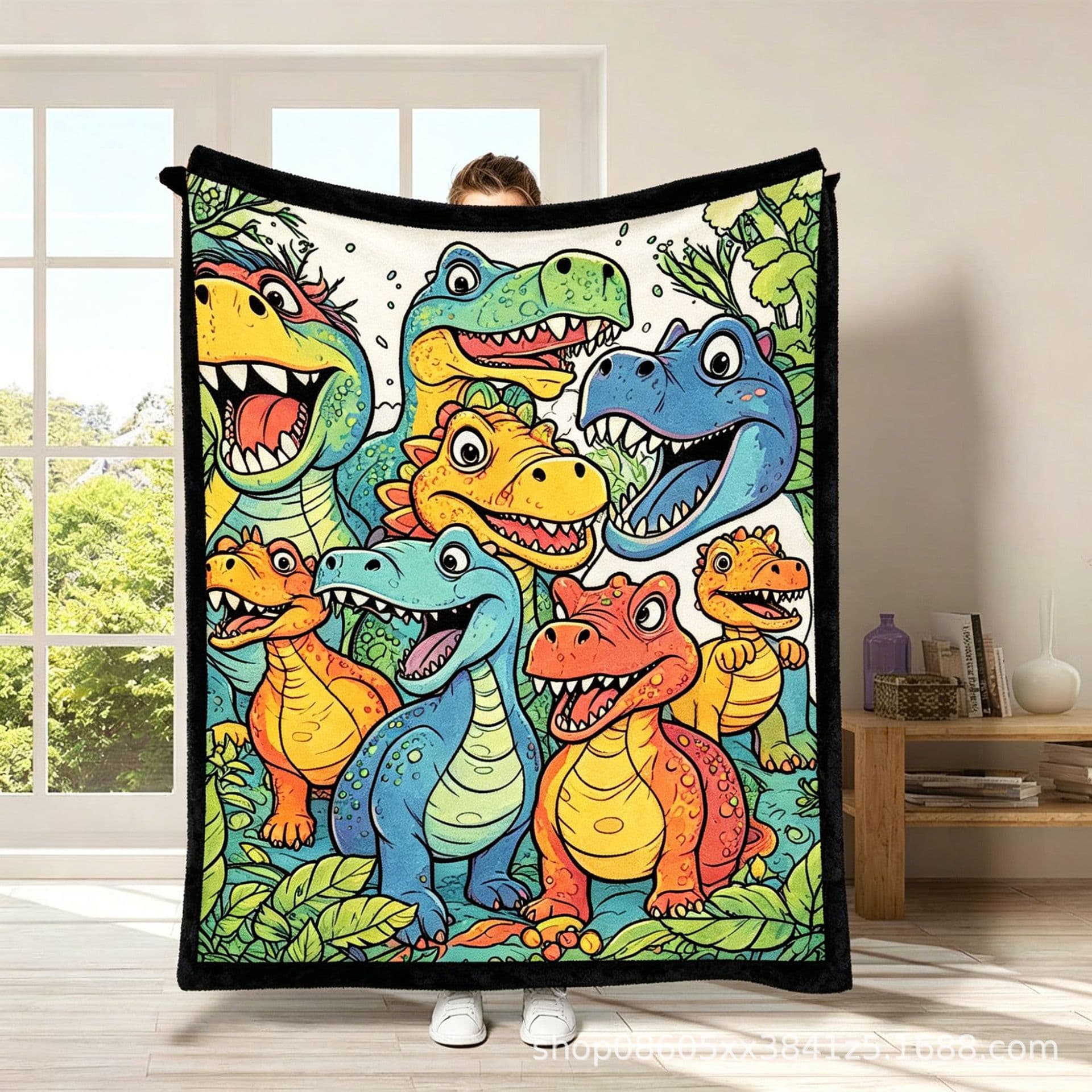Factory Direct Amazon DIY Doodle Blanket Hand-Painted Coloring Blanket DIY Coloring Blanket