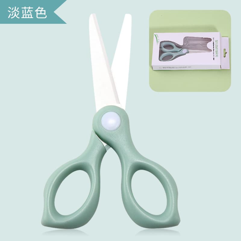 Baby Ceramic Food Scissors Portable Baby Food Cutting Scissors Kitchen Ceramic Scissors