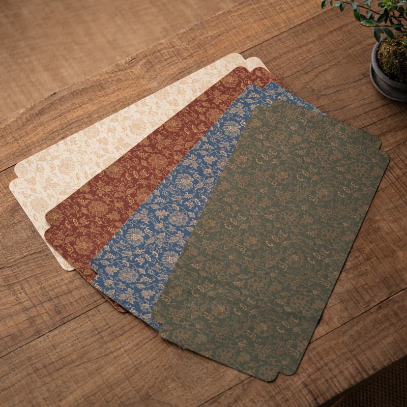 New Chinese Interlocking Lotus Double-Sided Dry Brewing Mat, Heat Insulation Absorbent Fabric Table Runner and Tea Tray Mat