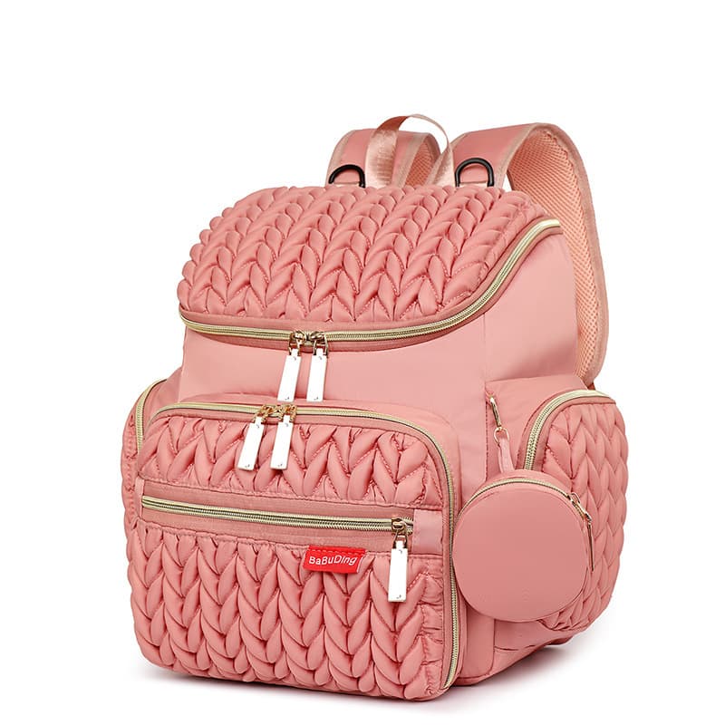 Cross-border Maternity Diaper Bag Large Capacity Outing Backpack Fashion Embroidered Mom Bag Baby Bag