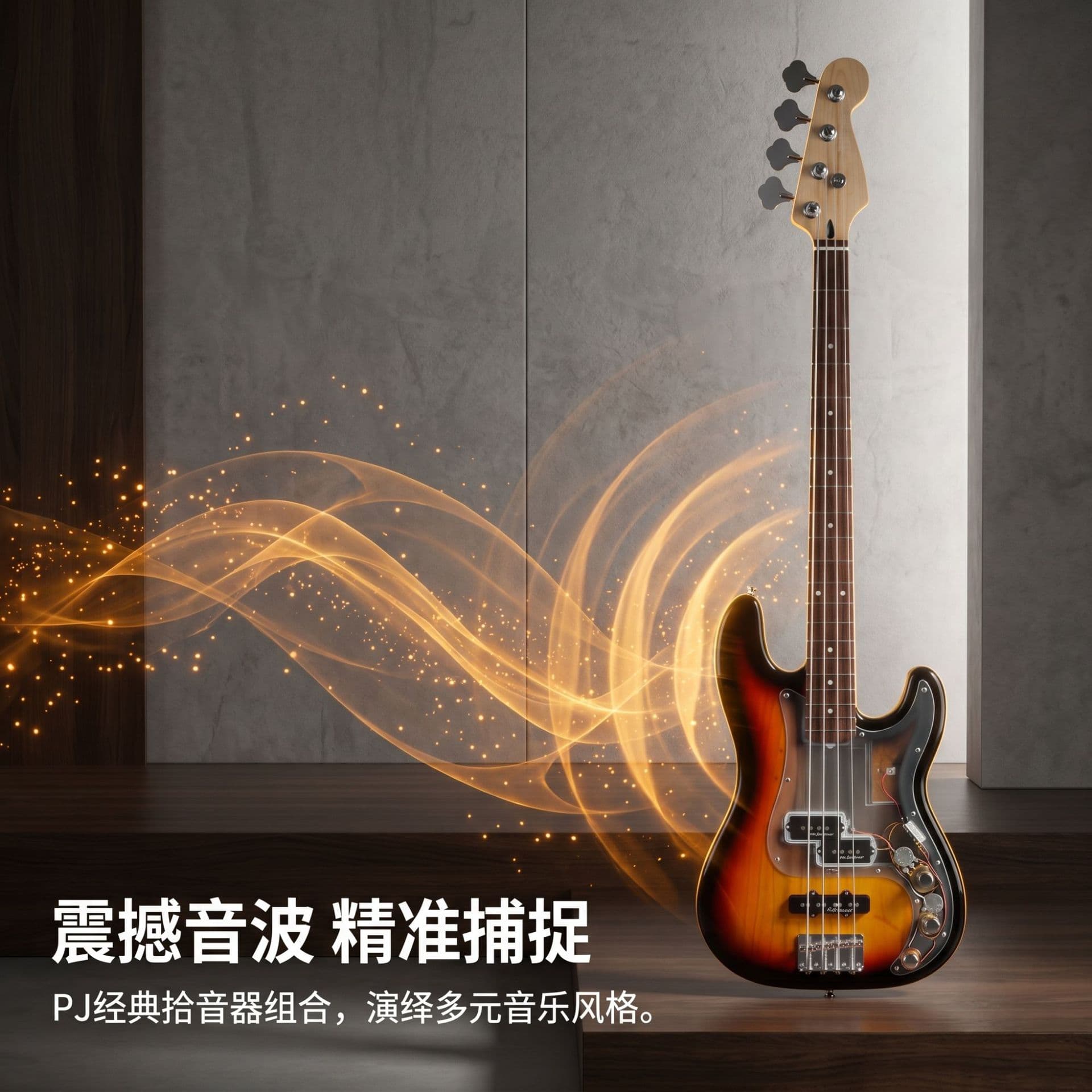 Bass Instrument Modern Beginner Professional Performance Entry-Level Beginner 4-String Bass Guitar Factory Wholesale