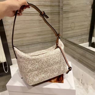Original high-quality new Luoji cubi lunch box bag jacquard embroidery handbag designer women's bag