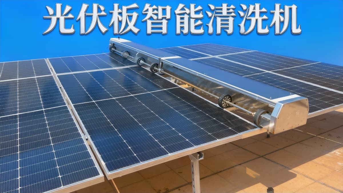 Hanging Solar Cleaning Robot Fully Automatic Photovoltaic Cleaning Machine Roof Photovoltaic Panel Cleaning Equipment