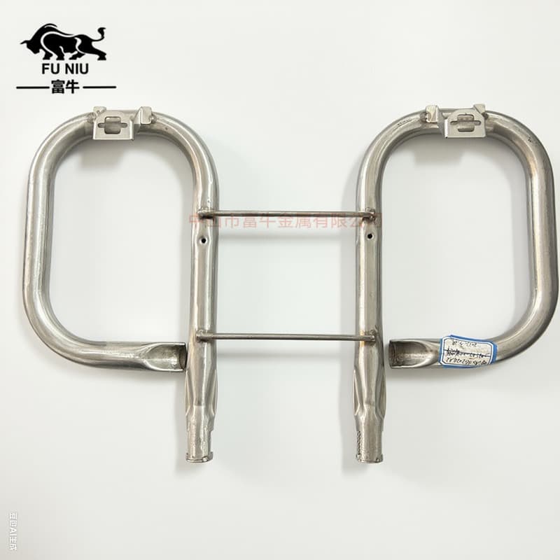 Factory direct sales barbecue stove head stainless steel fire tube stove head double P-shaped fierce stove accessories gas fire exhaust stainless steel