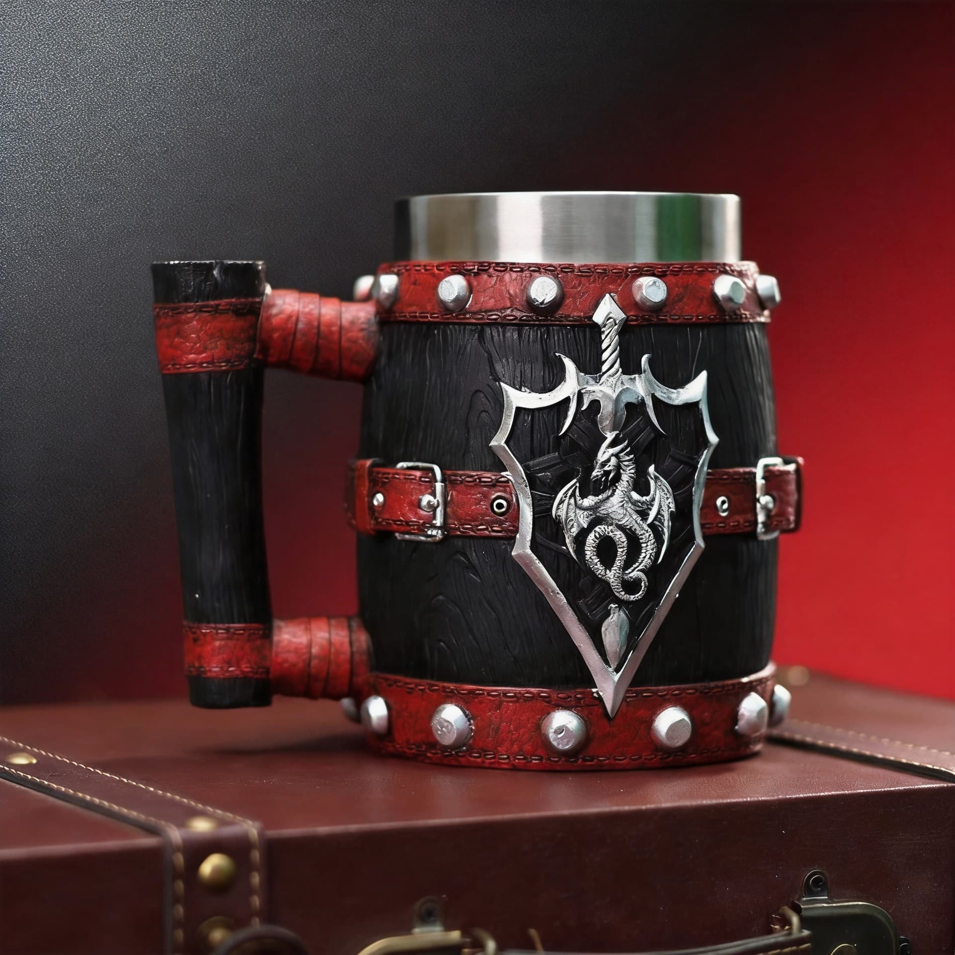 Factory Direct Cross-Border Large Barrel Cup European Monster Beer Cup Western Dragon Statue Handmade Mug