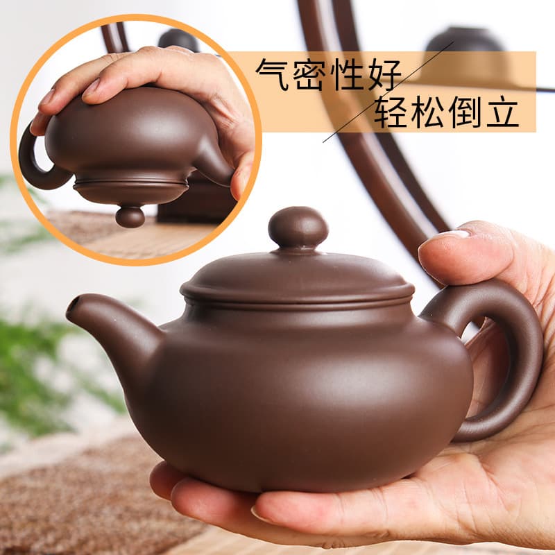 Free Shipping Yixing Original Zhu Ni Antique Teapot, Handmade Tea Pot with Ball Filter, Kung Fu Tea Set