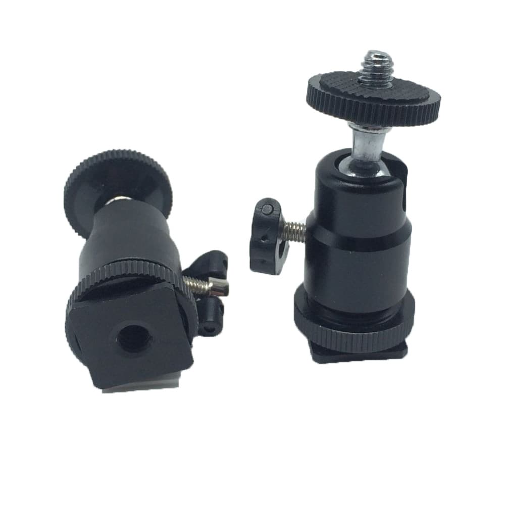 Hot Shoe Mount Metal Mini Ball Head, Black Metal Hot Shoe Ball Head, Universal Hot Shoe Ball Head