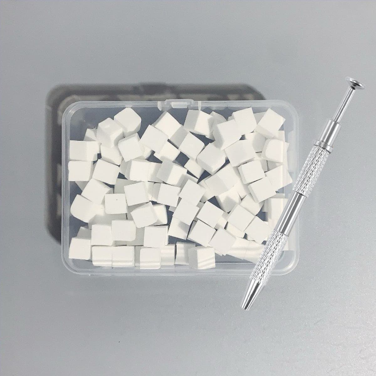 Lint-Free Small Square Nail Art Sponge for Ombre Blending, Special Puff Cotton for Concealer, Nail Art Tool