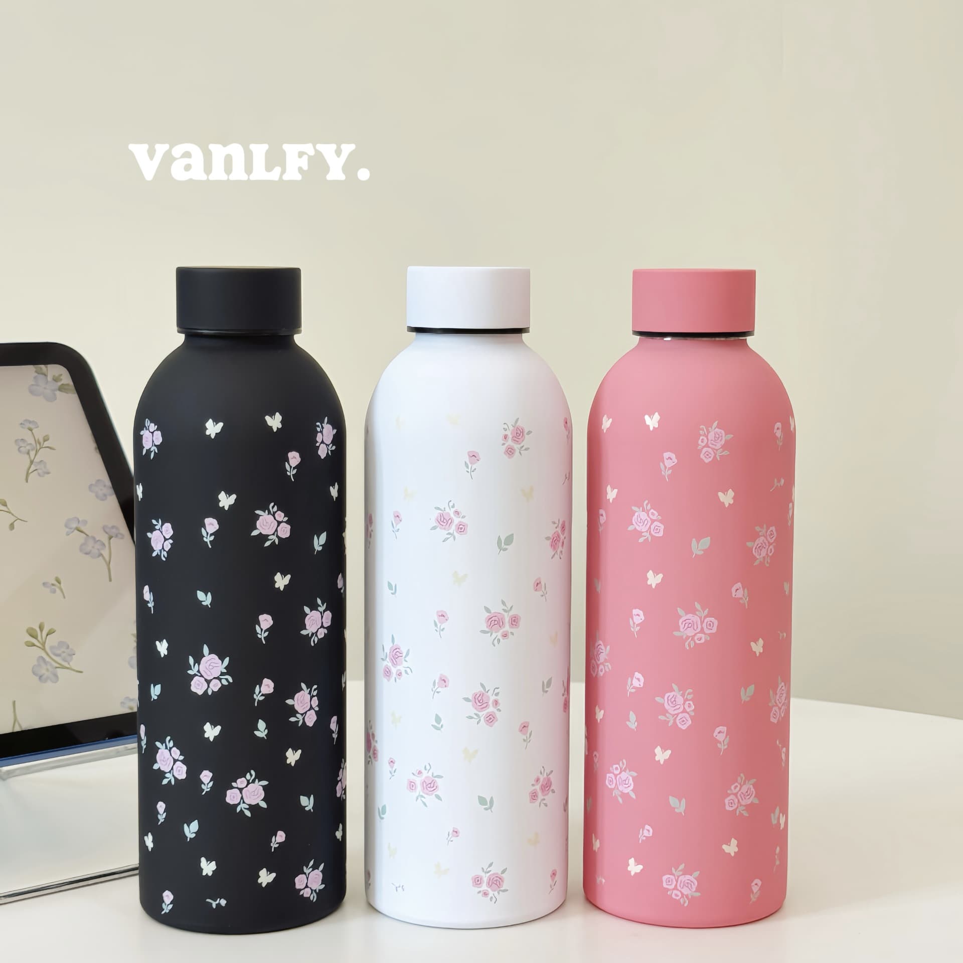 New Water Bottle Cute Kids High-Value Cartoon Insulated Cup Ins Portable Mini Niche Stainless Steel Thermos