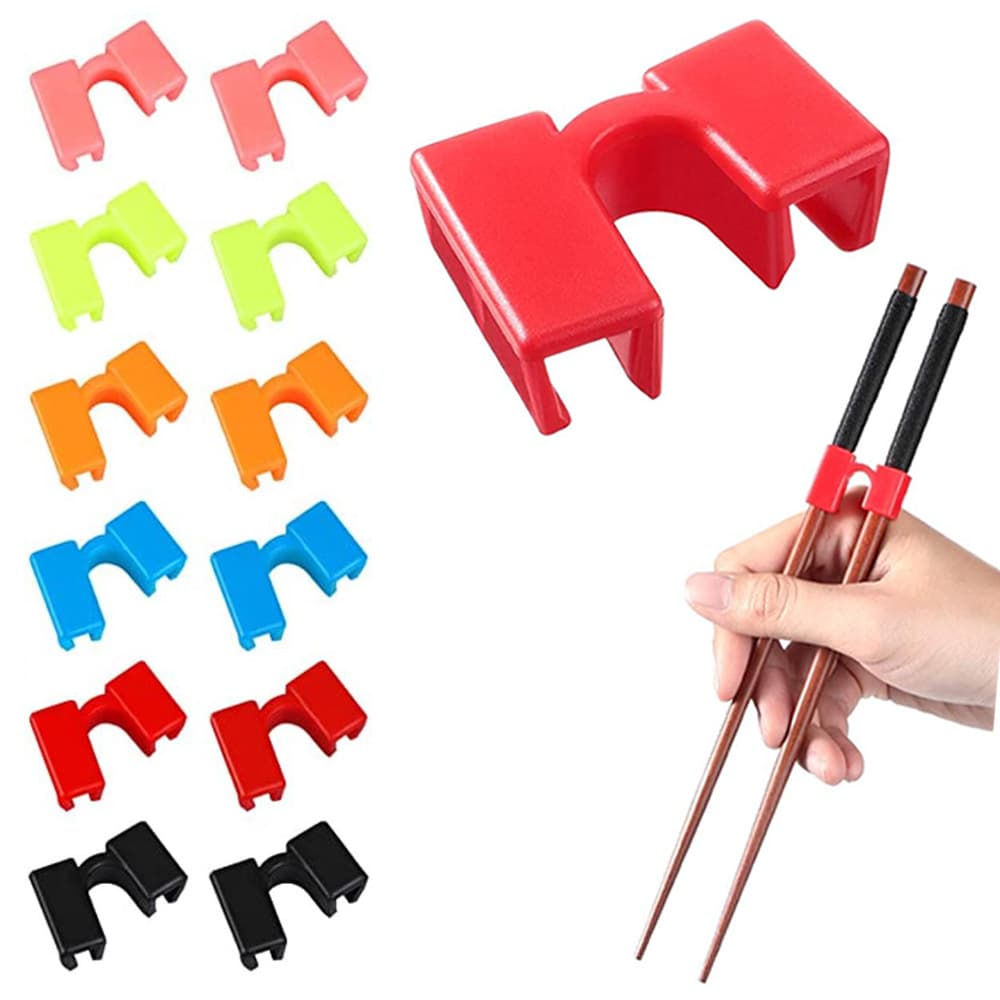 2024 Chopstick Trainer with Hinge Connector, Reusable PE Material for Beginners
