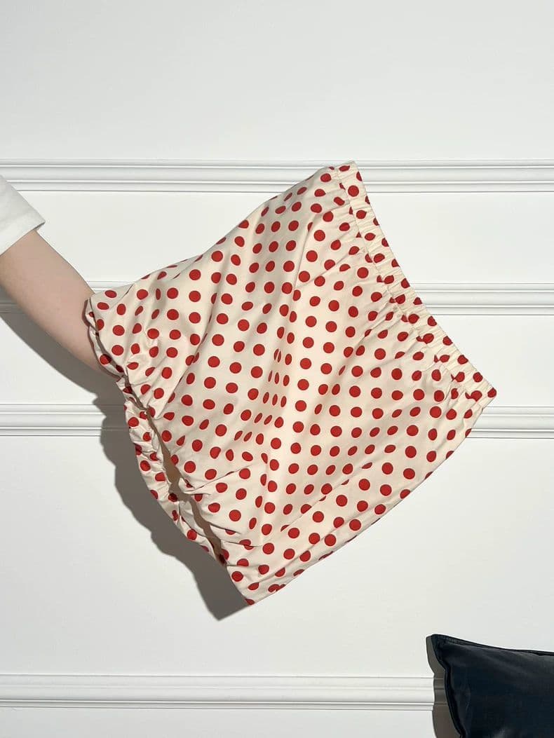 Designed red polka dot tube top, Thailand's beautiful little camisole, women's summer outer top