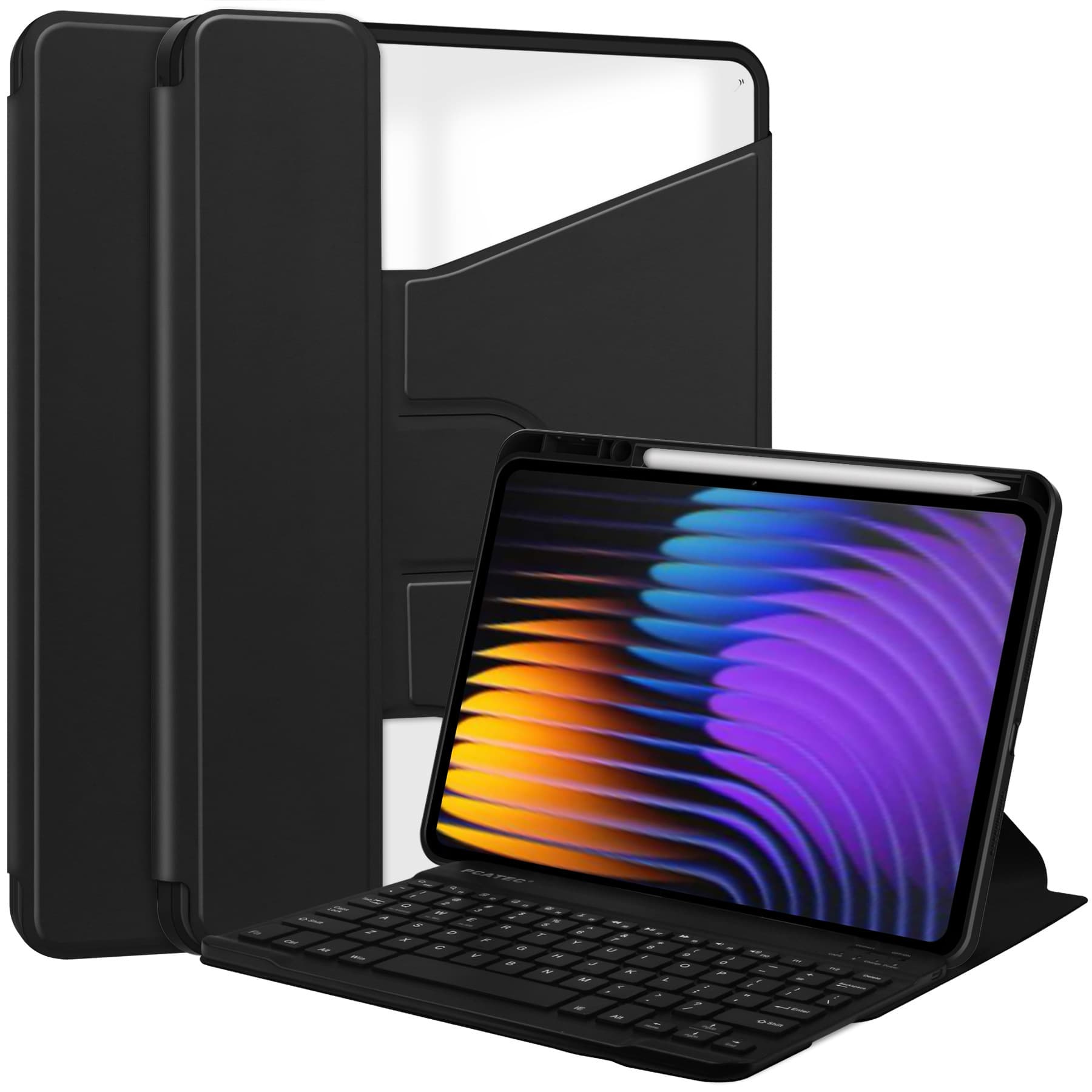Suitable for Xiaomi Pad7Pro rotating acrylic protective cover 11.2 inches detachable Bluetooth keyboard and mouse