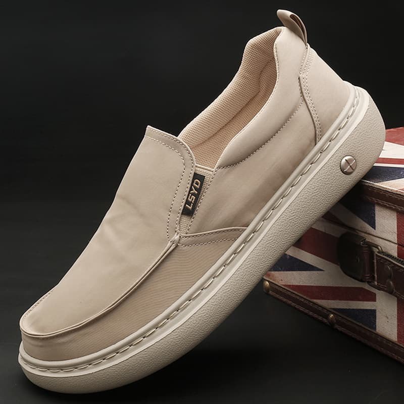 Fengbu 2618 Men's Four-Season Cloth Shoes, Versatile and Comfortable Soft Sole Slip-On Casual Shoes, Ice Silk Cloth Shoes