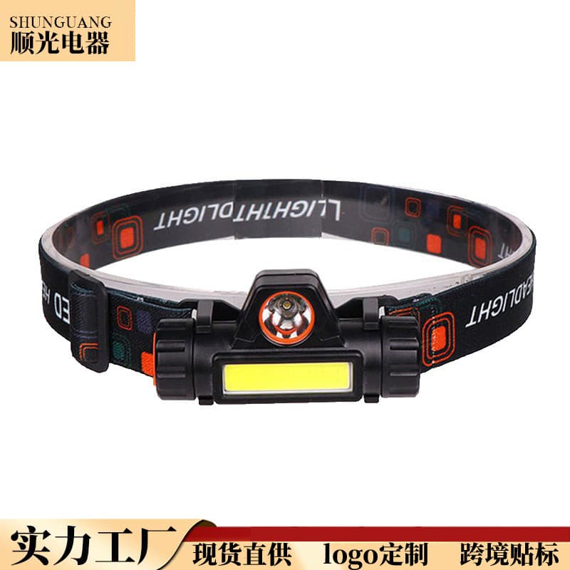 Cross-border Super Bright Headlamp Multifunctional Dual Light Source Long and Short Range Strong Magnet Repair Work Light Mini Portable for Home and Outdoor
