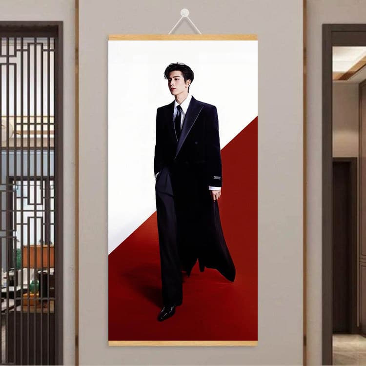 Zhang Linghe Red Carpet Portrait Decorative Painting Modern Simple Bedroom Living Room Wall Art Modern Decorative Painting