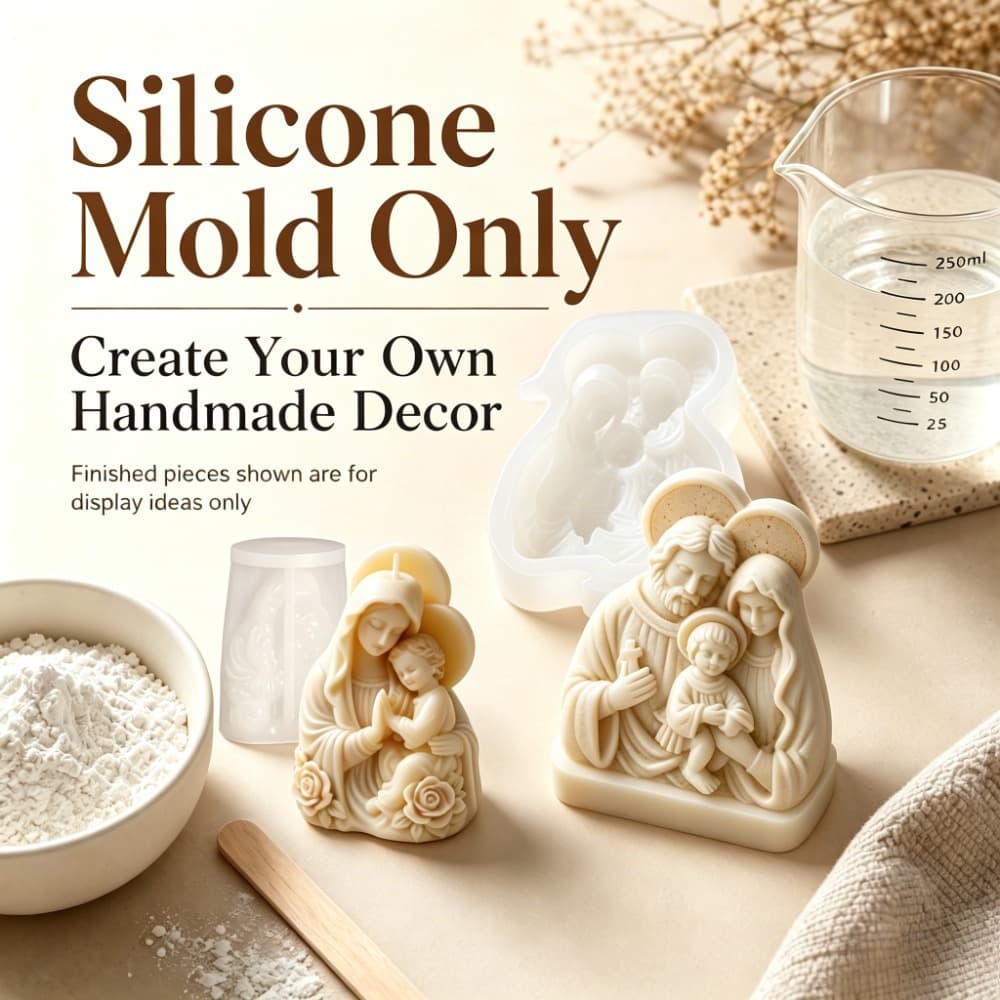 Resin silicone mold European character relief ornaments mold DIY scented candle plaster decoration epoxy resin