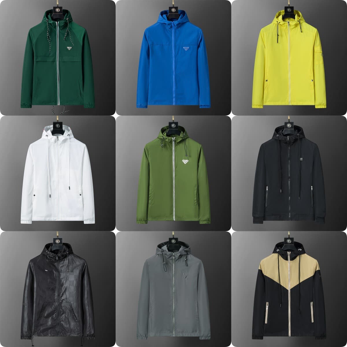 New Autumn and Winter Hooded Jacket, Windbreaker, Fashionable Outerwear for Men and Women, European and American Style, In-Stock, Loose Fit