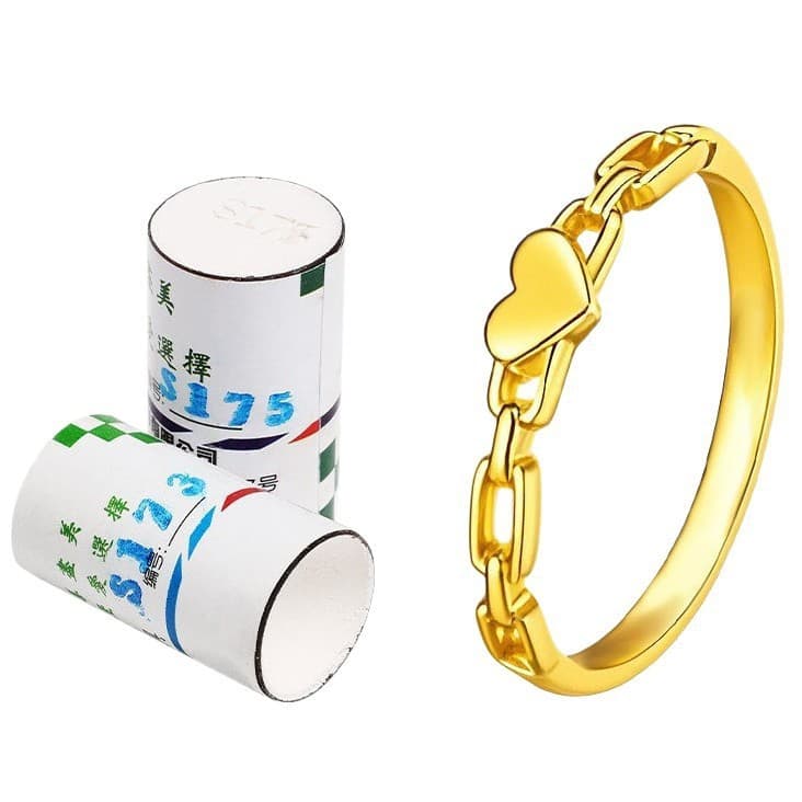 Sweet Love Ring Mold Interlocking Heart Wedding Ring Gold Silver Jewelry Processing Oil Clay Hand Press Forming