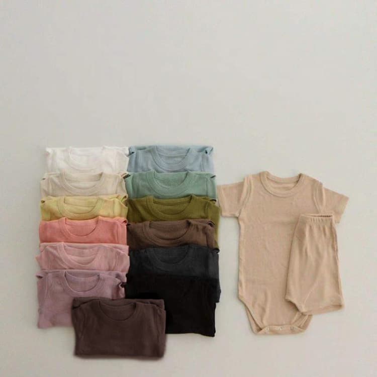 Baby Clothes Set Summer Modal Bodysuit Baby Romper Short Sleeve