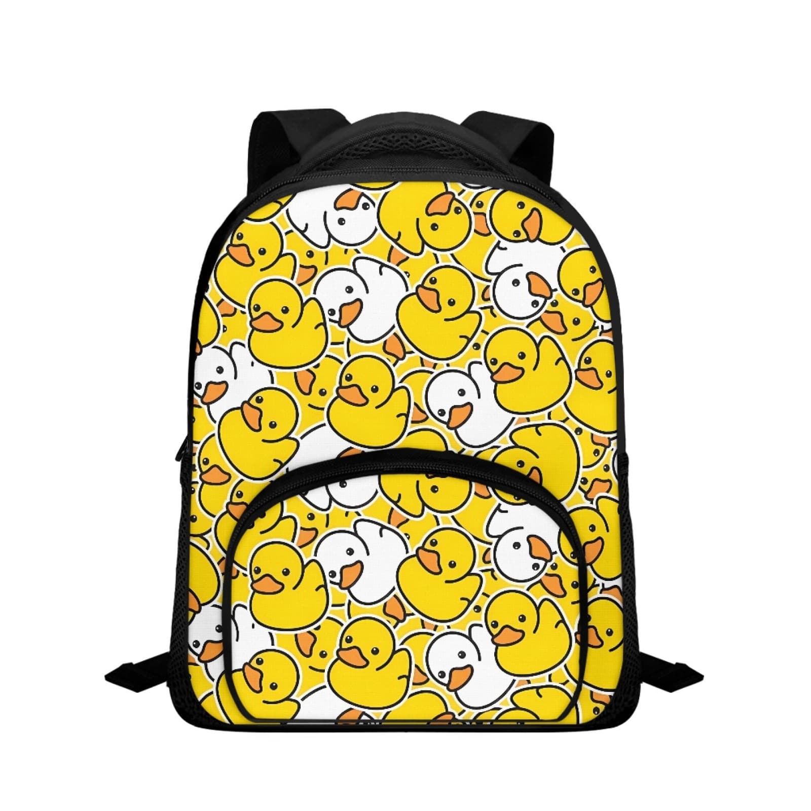 TEMU Cross-border New Primary and Secondary School Student 12-inch Backpack Cute Little Yellow Duck Print Outing Spring Backpack Drop Shipping