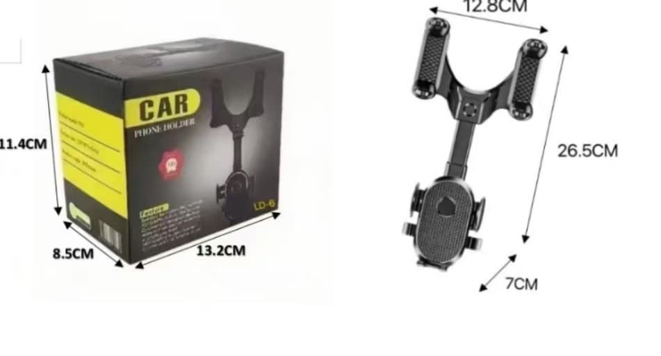 New Car Rearview Mirror AR Adjustable Telescopic Navigation Mount Anti-Shake Fixed Car Phone Holder Wholesale