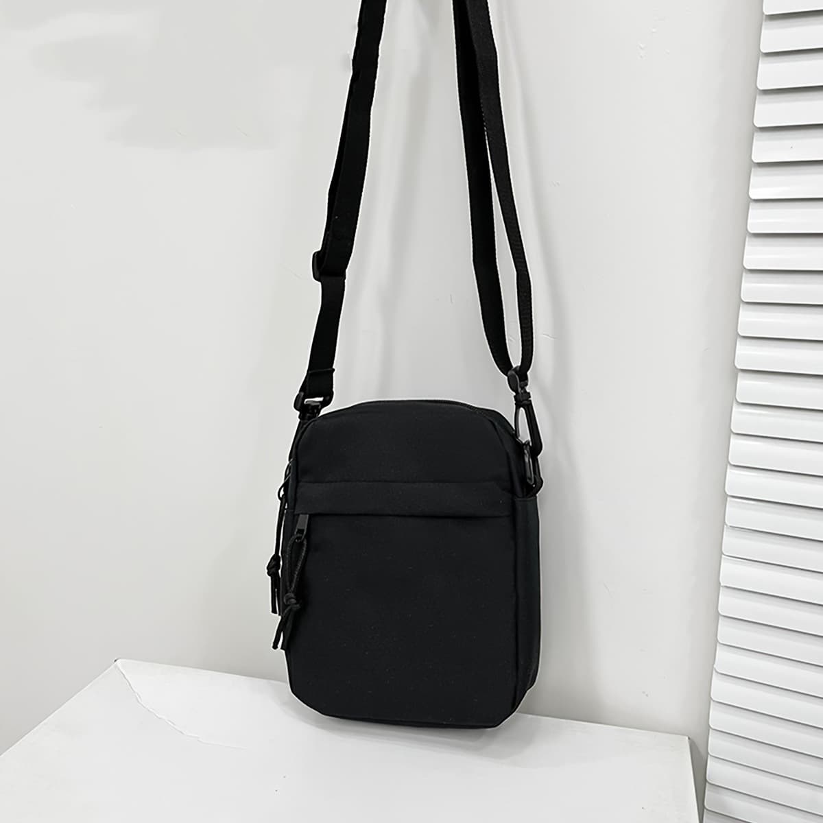Men's Crossbody Bag Trendy New Style Minimalist Fashion Multi-Compartment Shoulder Bag Popular Business Casual Small Sling Bag Backpack