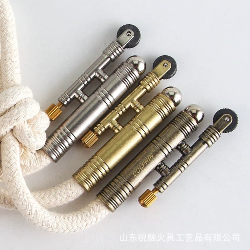 [Zhu Rong] Dolphin 678 Kerosene Lighter Outdoor Fire Starter Vintage Flint Lighter Cotton Wick Wholesale Drop Shipping