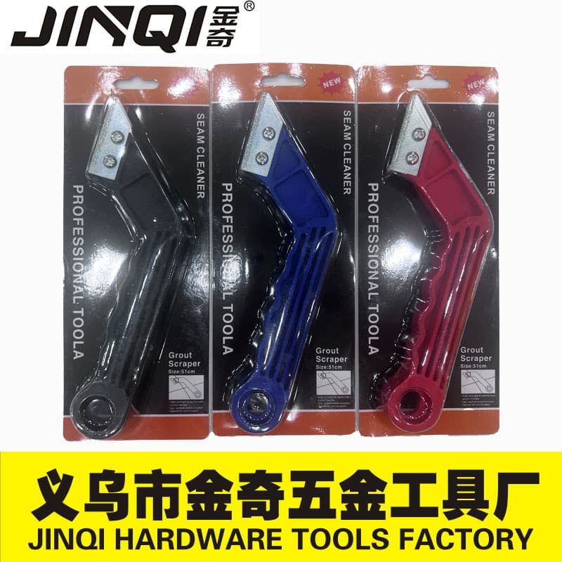Factory Direct Sales for Amazon Ecommerce Tungsten Steel Alloy Tile Joint Cleaner Grout Removal Tool Mud Knife Hook Knife Grout Tool