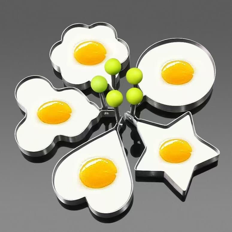 Egg Ring Household Non-Stick Fried Egg Mold Heart Shape Poached Egg Rice Ball Shaper Mold