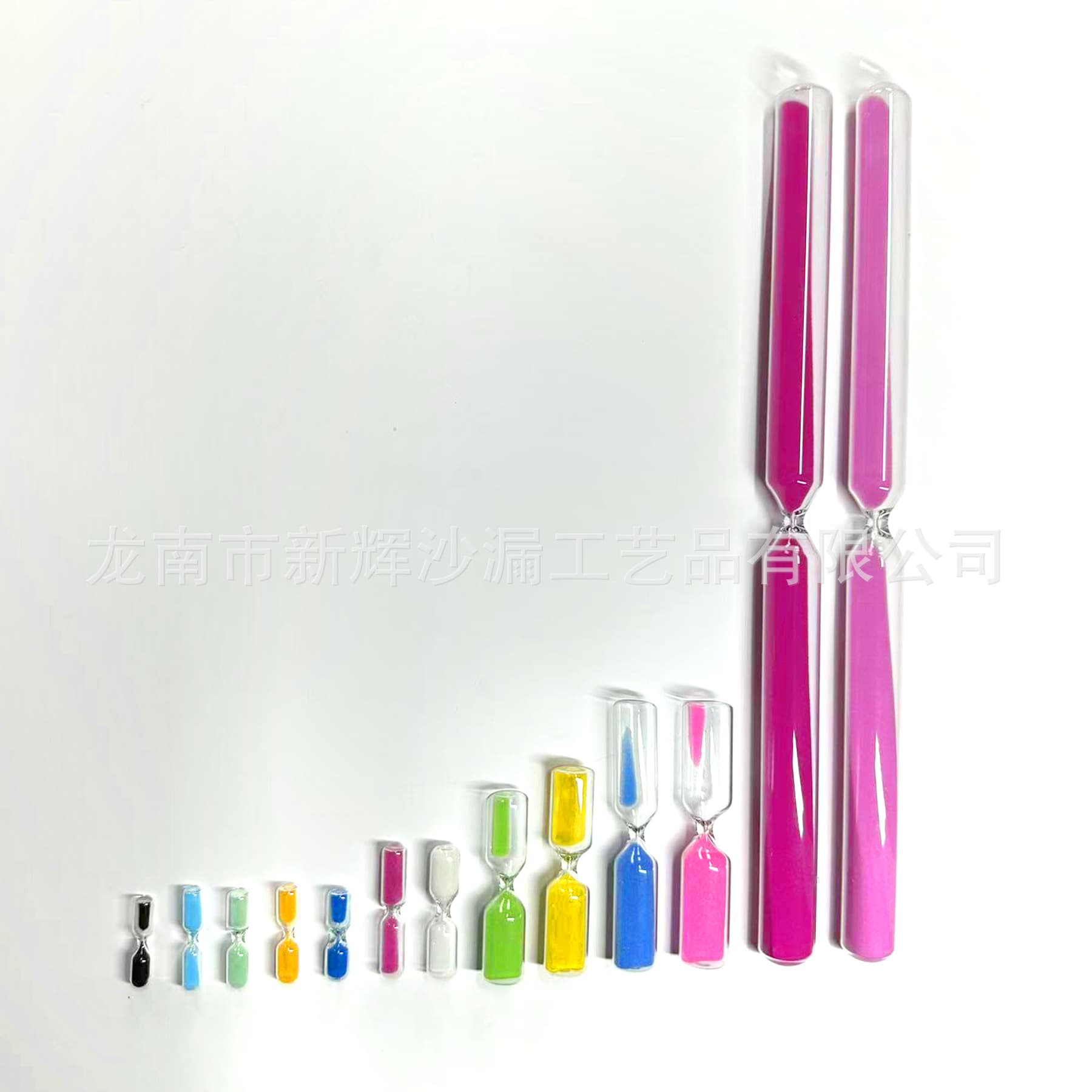 (Sample) Glass hourglass timer quicksand liner drift bottle toy keychain liner hourglass pen accessories