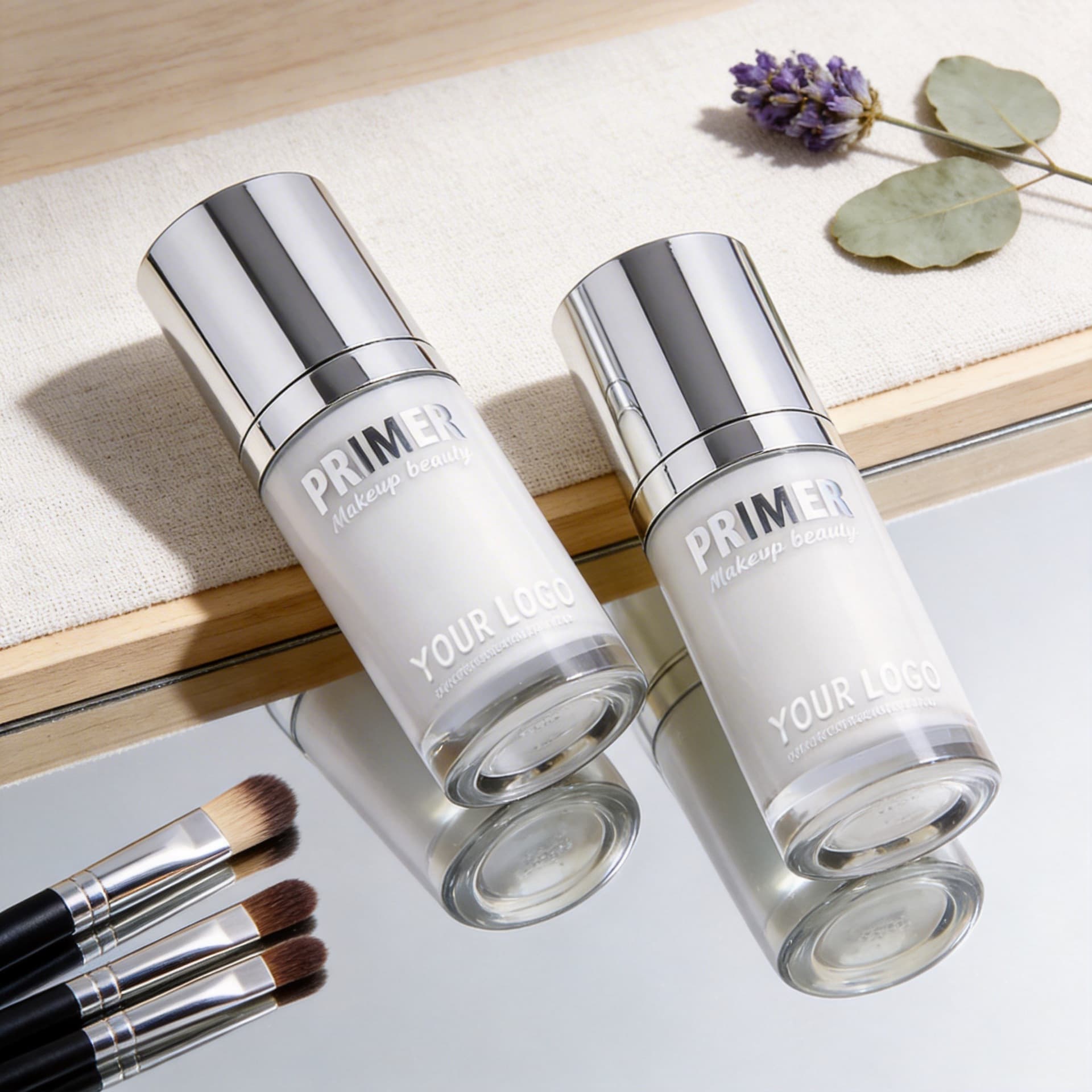 Cross-border foreign trade no-logo soft-focus makeup primer, hydrating, lightweight, fine texture PRIMER, hydrating, skin-fitting makeup base