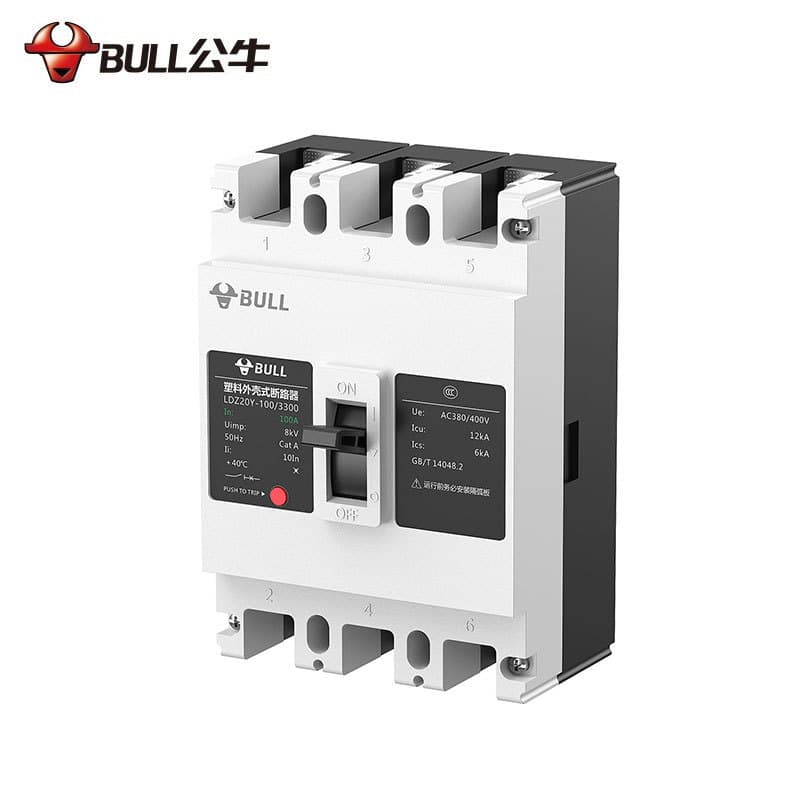 Bull air switch LDZ20C-160/3300-160A molded case circuit breaker, 3P household power air switch