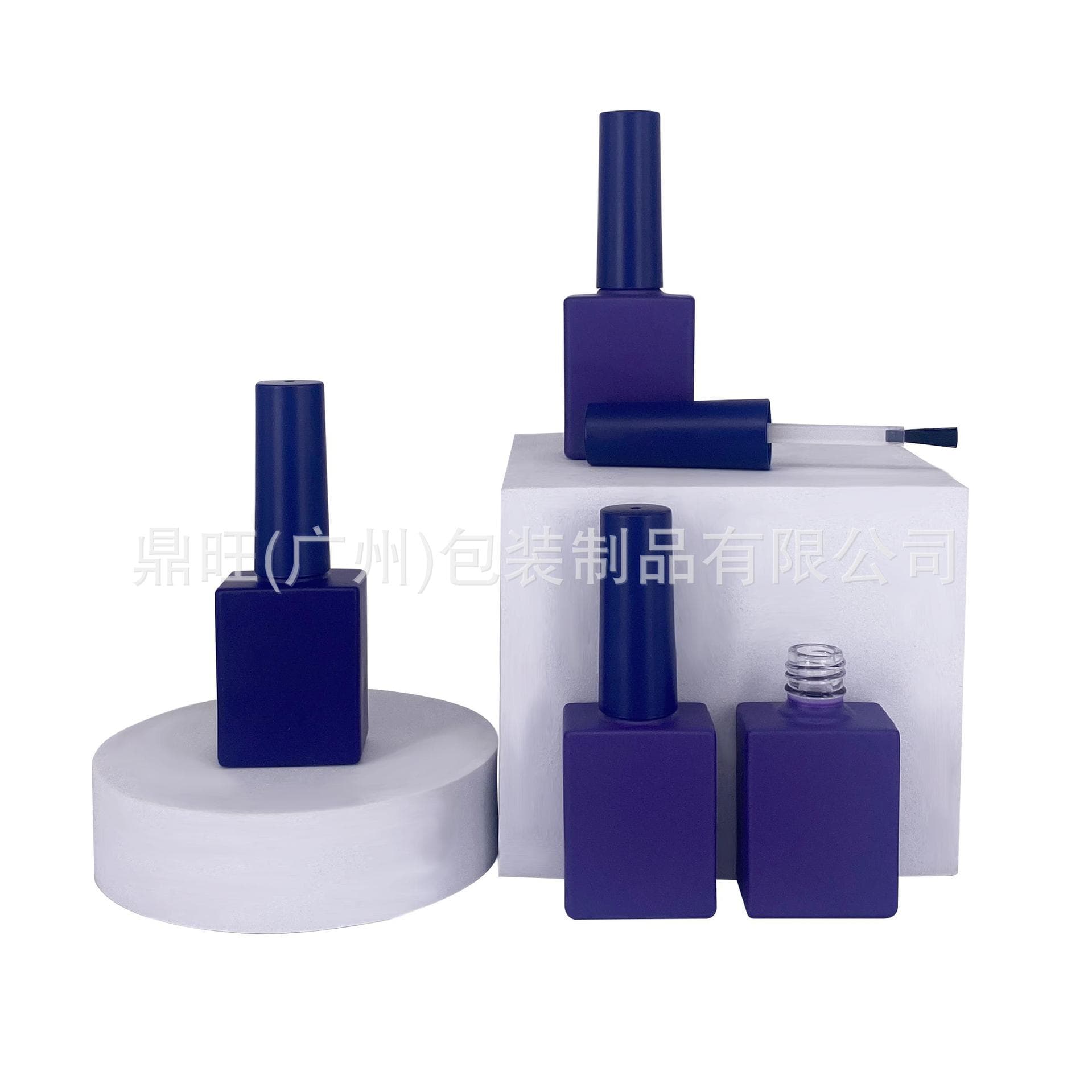 Wholesale 12ml Square Bottle Nail Polish Bottle Nail Polish Gel Functional Bottle Thick Bottom Nail Polish Glass Bottle Manicure Sample Bottle