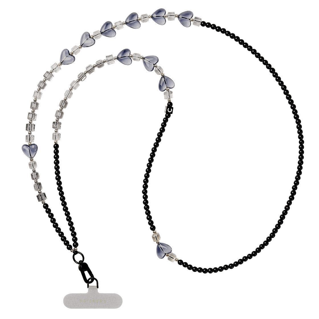 CASE Premium Pearl Style Wrist Strap Phone Chain Metal Chanel-Style Wrist Lanyard Portable Phone Case Strap