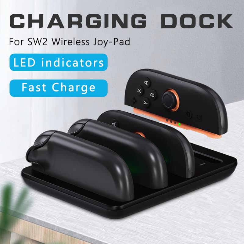 Switch2 left and right small handle charging stand Switch2 game handle charging four-in-one charging joycons