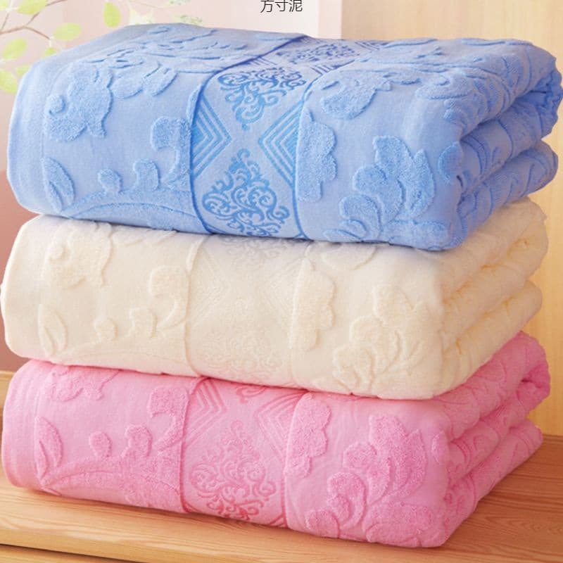 Old-style towel quilt, thickened summer air-conditioning blanket, adult soft single/double children's blanket factory direct wholesale