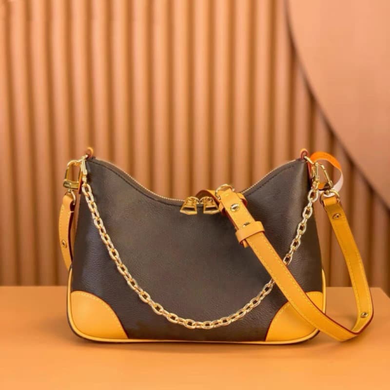 Chip version with logo L croissant bag V armpit bag chain bag genuine leather shoulder crossbody bag for women crescent bag
