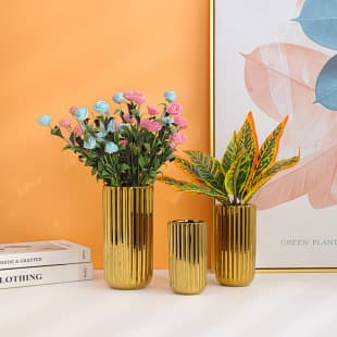 Factory wholesale creative vase for furniture decoration, dried flower ceramic living room table flower arrangement, Nordic style home TV cabinet room