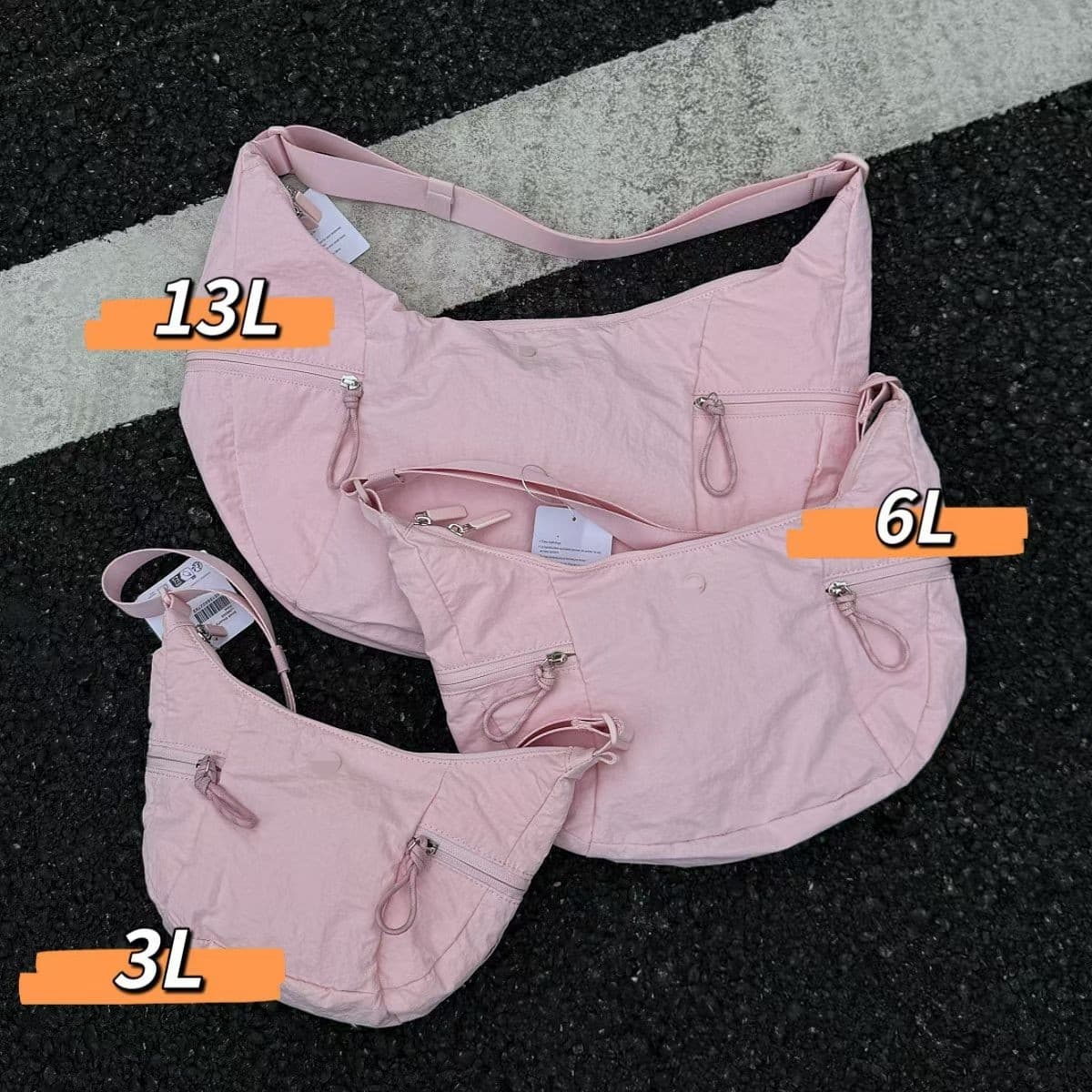 Lulu New Style Croissant Bag Casual Versatile Crescent Croissant Large Capacity Women's Shoulder Crossbody Bag